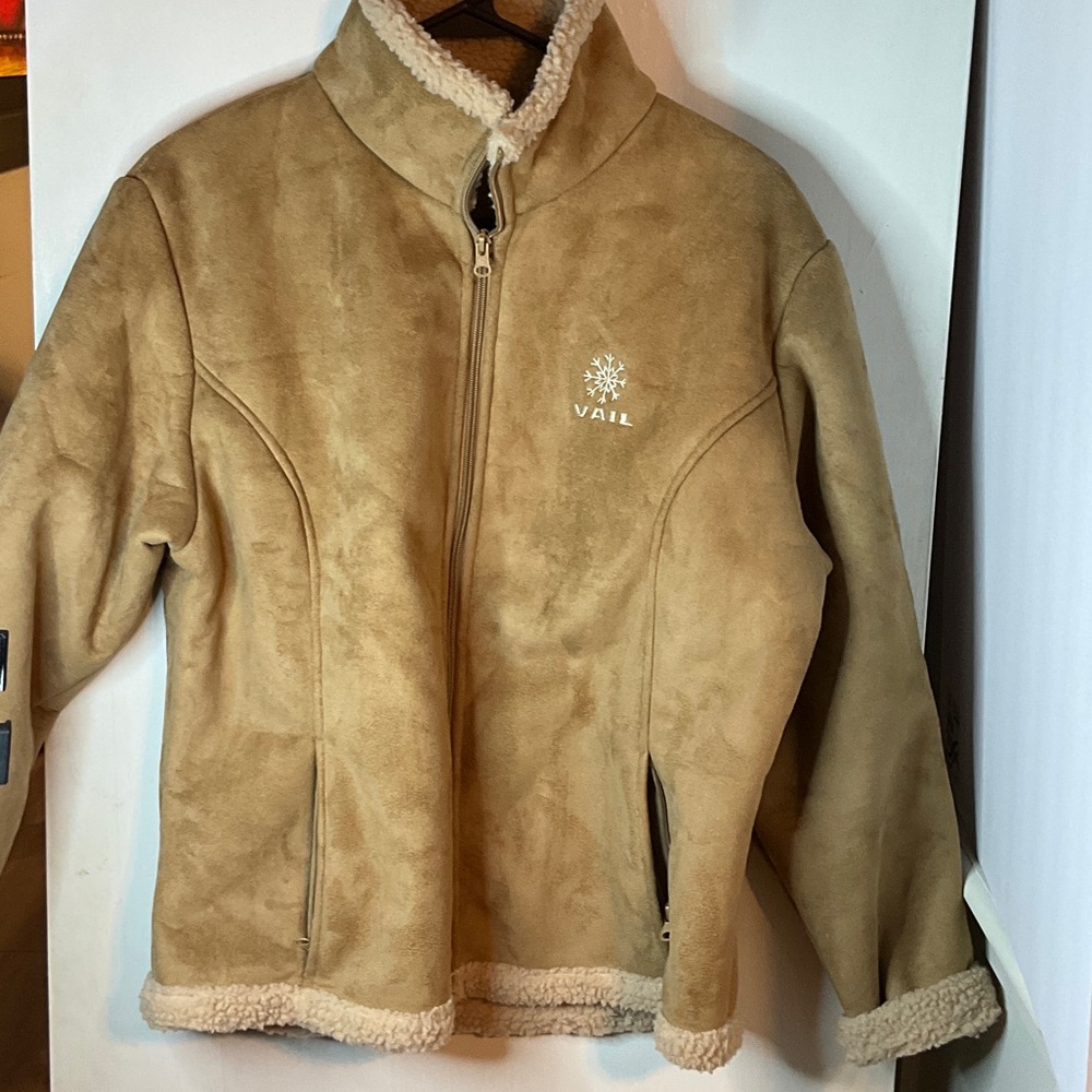 Tan Sherpa-Lined Jacket